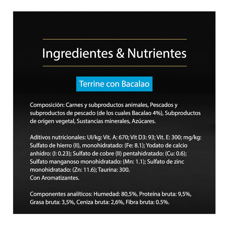 10 tarrinas x 85 g Pro Plan NutriSavour Sterilised Bacalao tarrina para gatos, , large Imagen numero 6